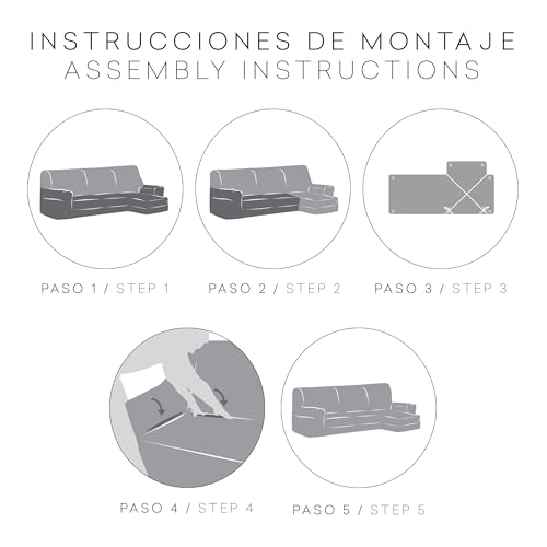 Housse de canapé en L extensible marron : protégez votre angle gauche