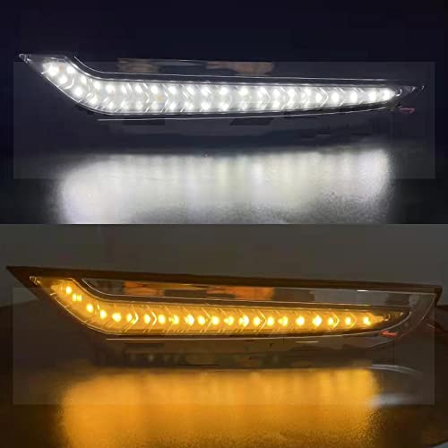 2 Peças Dianteira LED Luz Diurna Sinal Dinâmico DRL 24V Para Mercedes Benz Actros MP3 Caminhão