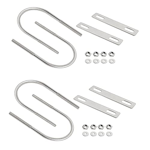 Boulon en U M6 anti-corrosion de 60 mm de large pour fixation stable de profilés ronds