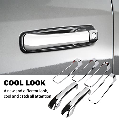 Image of Tutor Auto Chrome Door Handle Covers for 2009-2018 Dodge Ram 1500 2500 3500