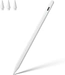 Stylus stylo pour iPad A16 11th 10th 9th 8th 7th 6th Génération, iPad Pro 12.9 11 13 de pouce M4, iPad Air M3 M2 5th 4th 3rd Gen, iPad Mini A17 Pro 7 6 5, pour le crayon Apple Pro 1st 2nd Gen Alternative (blanc)