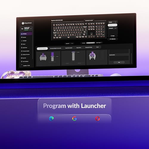 Image of Keychron Q6 HE Wired Hall Effect Keyboard, Rapid Trigger Magnetic Switch Keyboard Hot Swappable, 8000 Hz Polling Rate Full-Size Layout Aluminum, Custom RGB for Mac Windows Linux - White