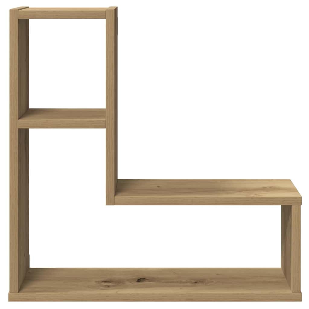 Generico Mensole Parete a Cubo 2 pz Artigianale 50x15x50 cm Truciolato,Marrone,7.5kg,856605