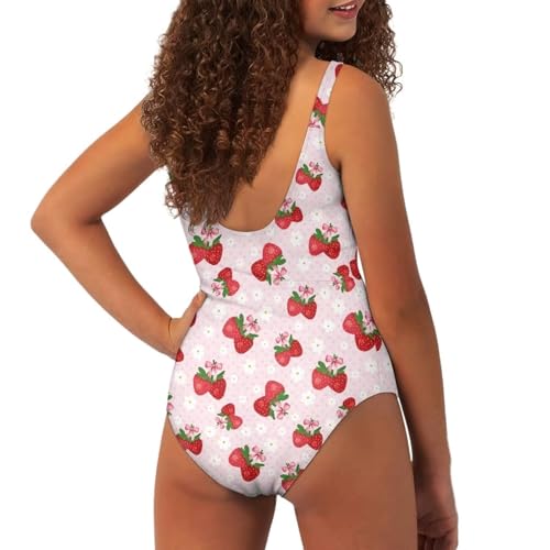 Girls One Piece Swimsuit Cute Bathing Suit for Teen Girls 7-20 Y Kids Swimwear3