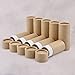 WANDIC Kraft Paperboard Tubes, 10 Pcs Kraft Paper Containers for Tea Coffee Crafts, Non-Push