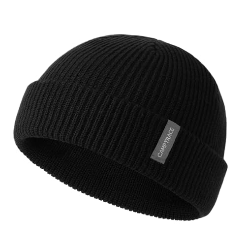 Camptrace Fisherman Beanie Hat for Men Women Classic Cuff Skull Caps Short Watch Hat Trawler Beanie