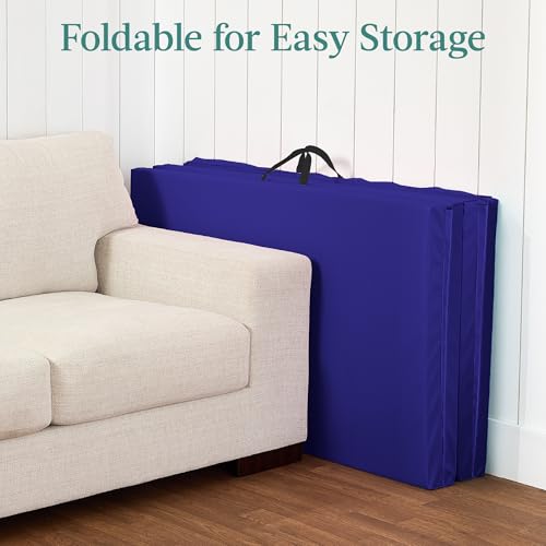 Image of Best Choice Products 10ftx4ftx2in Folding Gym Mat 4-Panel Exercise Gymnastics Aerobics Workout Fitness Floor Mats w /Carrying Handles