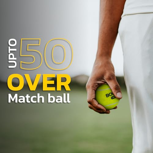 Boldfit Lightweight Rubber Tennis Balls for Court and Turf - Tournament and Cricket Ball