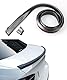 Flaconi Spoilerlippe Auto,Auto Spoiler,Auto Tuning,Auto Heckspoiler,Selbstklebend Spoilerlippe,Universal Schwarz Auto Rear Spoiler Kohlefaser Weichgummi Heckspoiler (Kohlefaser)