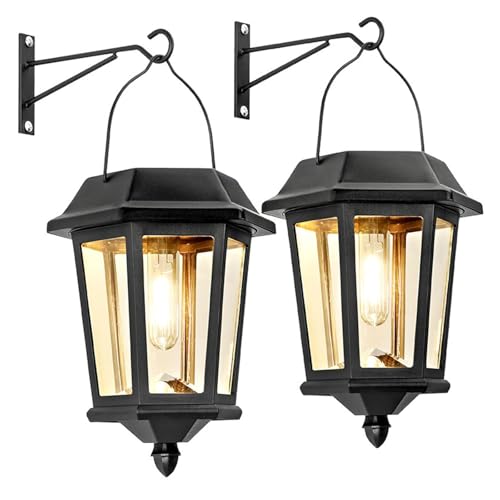Applique murale extérieur bronze style rétro industriel lanterne lot de 2