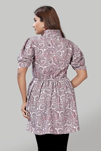 Image of Women Crepe Stylish Solid Trendy Tunic Tops Tops for Women