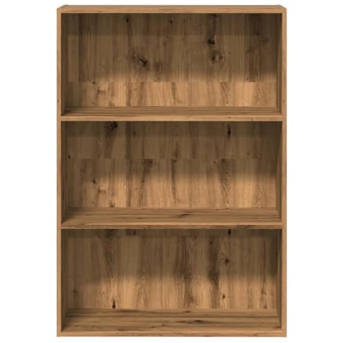 Estantería de roble Artisan de 80 cm con compartimentos abiertos para dormitorio y pasillo 6