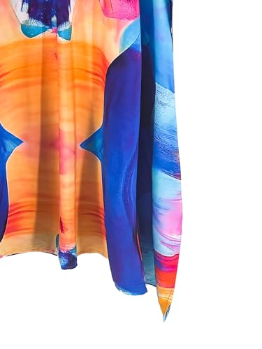 Image of Moss Rose Kaftan Dresses for Women Summer Swimsuit Cover up Caftan Dress