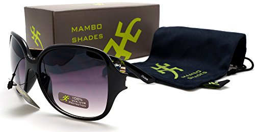 Mambo Shades Women's Oversized Fashion Classic Polarized Sunglasses In Black - Bombshell #TOP5