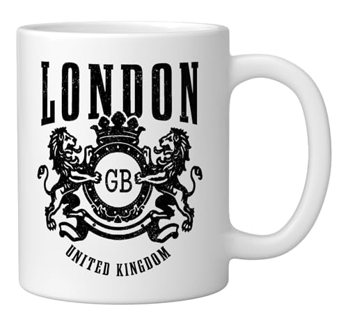 Taza de Cerámica Vintage Londres Reino Unido 11 Oz miniatura 2
