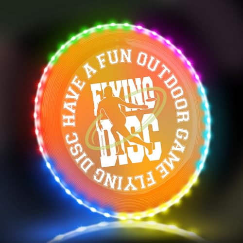 LED Flying Disc KnLnny Ware pour jeux de plein air nocturnes