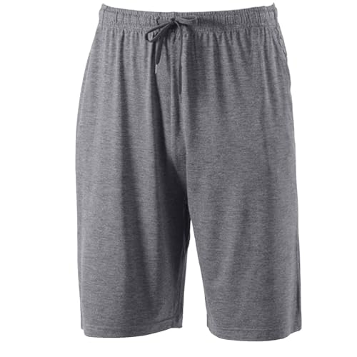 Men's Pajamas Shorts Solid Color Drawstring Lightweight Home Pants Comfy Soft Basic Pajamas Pants with Pockets 20243