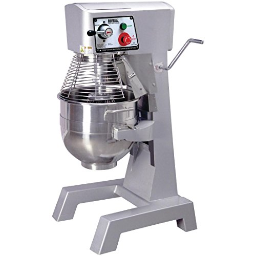 Buffalo 1.5kW Commercial Stand Planetary Large Quantity Mixer 29 Litre | 3 Speed | Includes Strong Whisk, Beater and Dough Hook | Hardwired - Professional Installation Required | GJ461