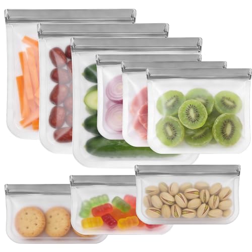 10 Best Silicone Produce Bags That Keep Your Fresh Finds Crisp 8 9 Pack Reusable Silicone Food Storage Bags