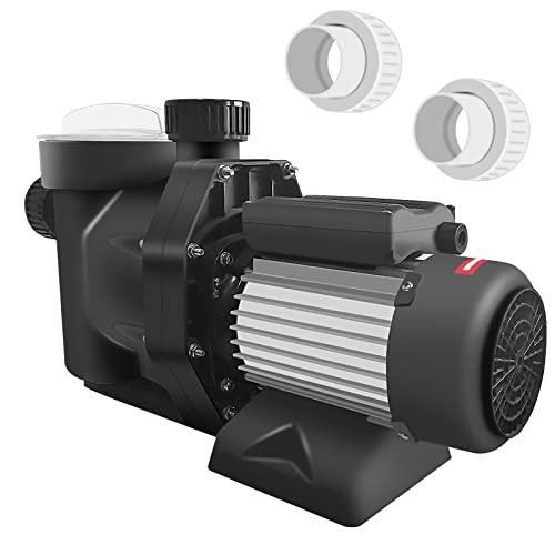 CLIENSY 2.5HP Swimming Pool Pump 1850W Energy Saving Above Ground Pool Pump with Strainer Basket High Efficiency and Low Noise