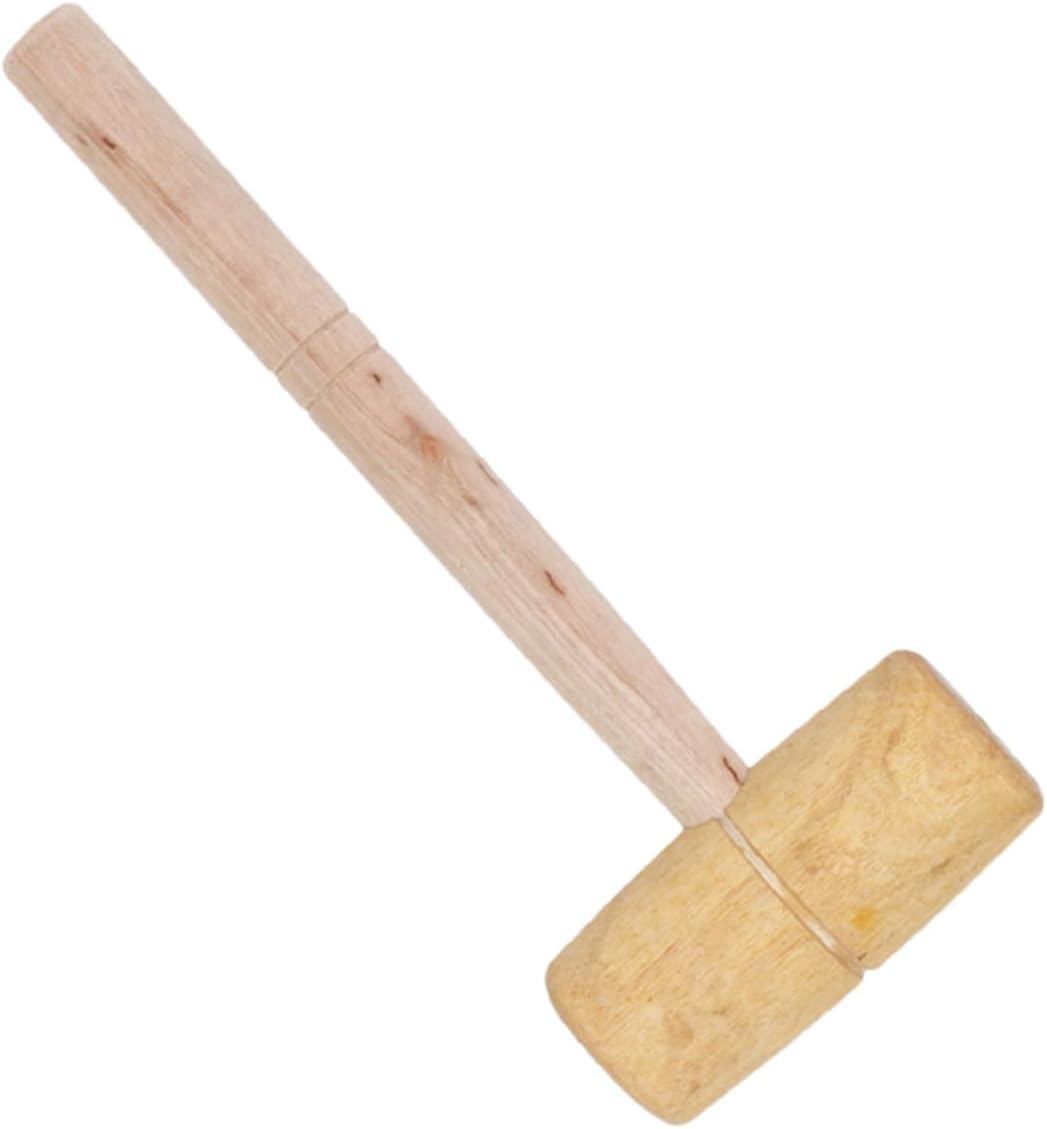 Angoily Pcs Multi-Functional Woodworking Tool Wooden Hammer Mallet for Carpentry Projects