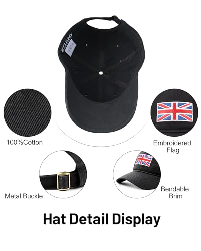 Image of XXL Baseball Cap For Big Heads, Soft Crown Washed Dad Hat, Oversized Denim Cap For Men Women Golf, Travel, Daily Wear
