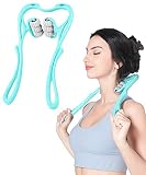 Neck Massager, Neck Roller for Pain Relief Deep Tissue, Trigger Point Roller Massager with 6 Wheels,