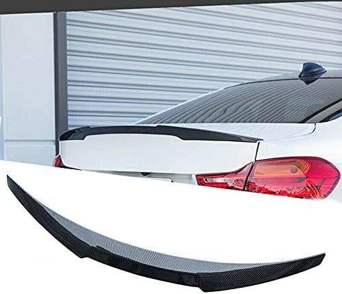 NINTE Alerón trasero para BMW F82 M4 Coupe 2015-2019, revestimiento de fibra de carbono, material ABS, extensión trasera del tronco