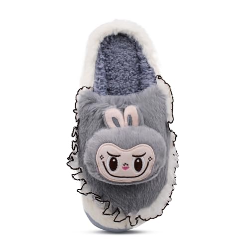 Image of VRITRAZ Women's Comfort Slip On Closed Toe Warm Winter with Cute Design print House Clog Indoor Slipper