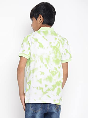 Image of Li'l Tomatoes Boys Cotton Pique Polo T-Shirt | Printed Half Sleeve Casual Summer Wear | Soft & Breathable Fabric | 7-16 Years