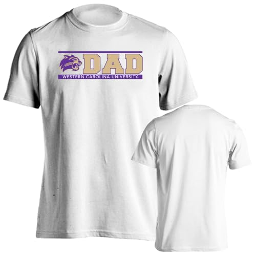 Sport Your Gear Western Carolina Catamounts Dad Short Sleeve T-Shirt White X-Large