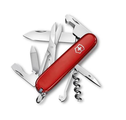 Victorinox Taschenmesser Companion, 16 Funktionen, Multitool, Taschenwerkzeug, Inkl. Schere, Schraubendreher, Kugelschreiber, Swiss Made, Rot