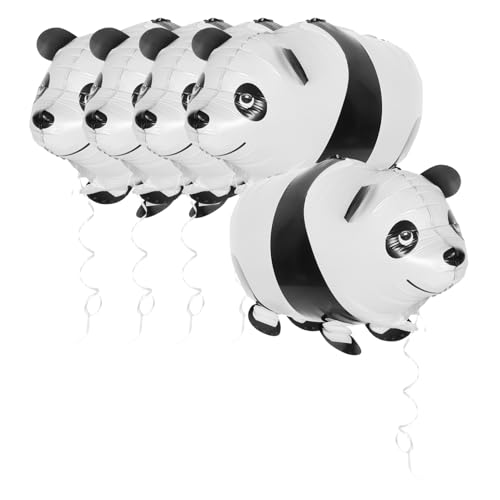 PRETYZOOM 2 Piezas globos de animales de granja juguete decoraciones de pandas inflable Globos de panda Inflado fácil de globos decoración de globos de fiesta Decoración con globos