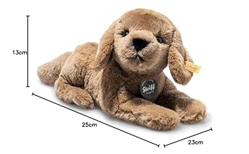 Steiff 076886 Lenny Labrador - 23 cm - Kuscheltier - braun liegend