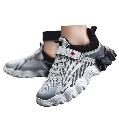 Kids Sneakers Fashion Mesh Upper Lace up Design Color Blocking for Casual Running and Everyday Play2