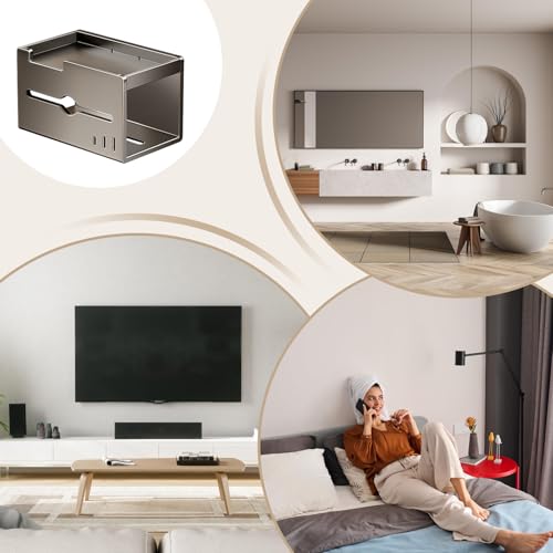 Estante para pañuelos de baño y organizador de cocina montado en pared de estilo moderno 6