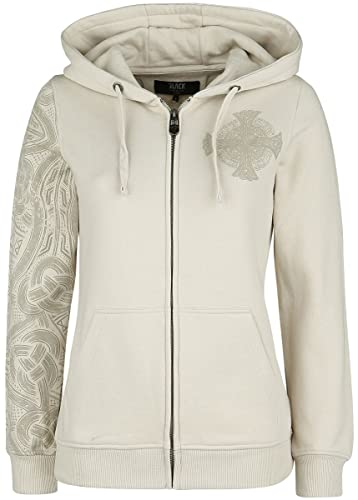 Black Premium by EMP Damen Beige Kapuzenjacke mit keltischem Print S Cover