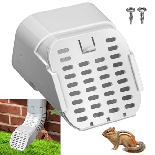 3x4 Type-A Gutter Downspout Connector Outlet Filter and Leaf Guard for Bottom of Downspouts