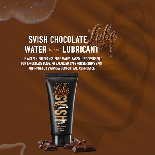 Image of Svish Water Based Edible Chocolate Lubricant - 100ml | Intimate Gel for Smooth & Long-Lasting Comfort | Safe, Non-Sticky & pH Balanced | Ideal for Couples
