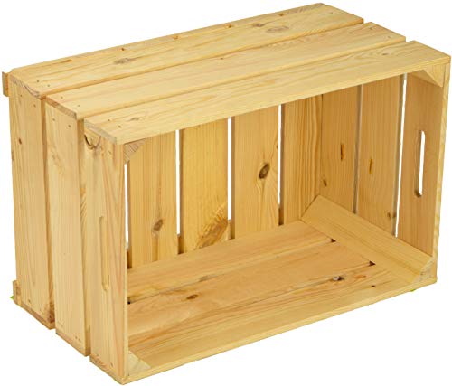 4 Stück Neue Stabile Obstkisten - Stiege, Weinkisten , Holzkisten +++ Natur 54x35x30 cm