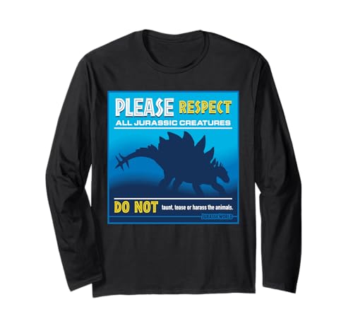 T-shirt Jurassic World Do Not Touch à manches longues pour fan de dinosaures