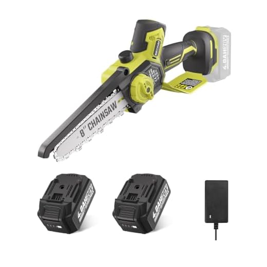 Mini Cordless Chainsaw Kit, SEYVUM Upgraded 6 Inch 2.9Lb One-Hand Handheld Electric Compact Portable Chainsaw, 20V 2.0Ah Rechargeable Battery Powered, for Tree Trimming and Branch Pruning Wood Cutting
