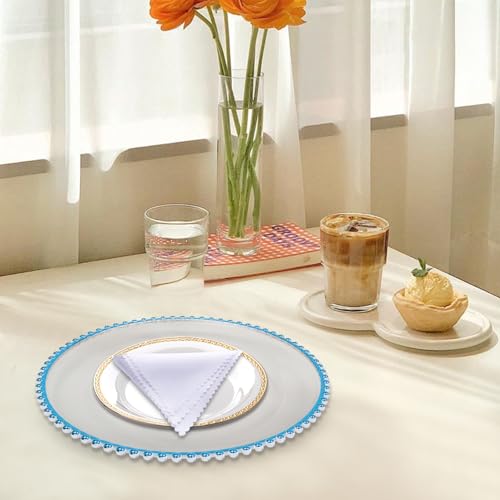 Platos Decorativos Redondos Azules 25 Piezas 32 cm miniatura 2