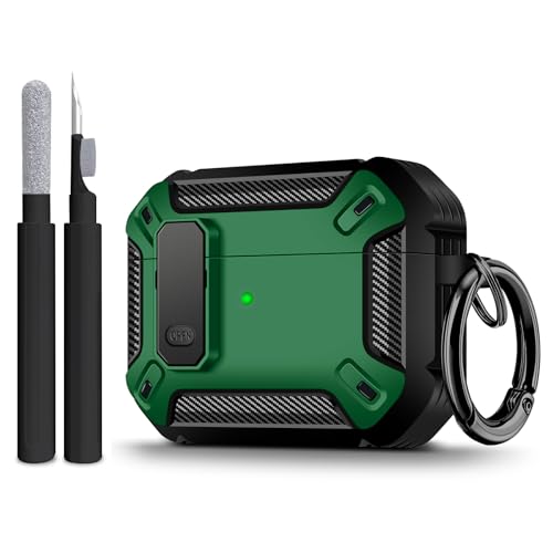 Image of Compatible with Airpods Pro 3 Case(2025),for Airpods Pro 3rd Generation Cases Cover with Keychain Cleaner Kit Soft Silicone Shockproof Cover for Women Men
