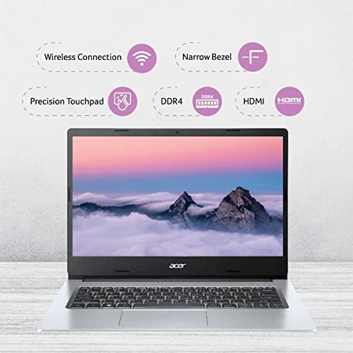 Image of Acer Aspire 3 Laptop (Made in India) A314-35 (14-Inch) HD Display (Intel Celeron Dual -Core Processor N4500 | Windows 11| 4 GB | 256GB PCle NVMe SSD | Weight: 1.45 Kg| Silver 3 Year Onsite Warranty