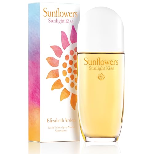 Elizabeth Arden - Sunflowers Sunlight Kiss, Eau de Toilette para Mujer, Spray vaporizador, Fragancia Floral, Cálida y Efervescente, con Bergamota, Violeta y Rosa, 100ml