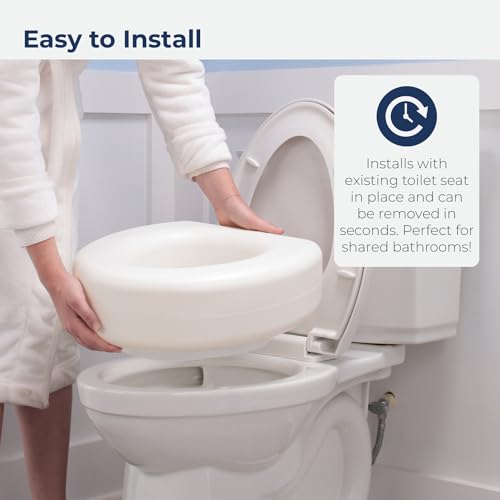 Aquasense ‎ 770-610 770-610 4 Inch Portable Raised Toilet Seat Riser thumb #3