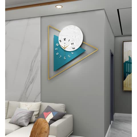 Decorhills Geometric Design Wall Clocks with Silent Non-Ticking, Decoration for Home, Office KR-21