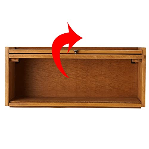 zyr Japanischer Stil Kleiner Essgabeter Schrank Massivholz Glastür Schrank Esstisch Küche Gewürzschrank Kabinett Desktop Dining Sideboard Lagerschrank Teetasse Kaffee Kabinett (Size : 60cm) - Image 5