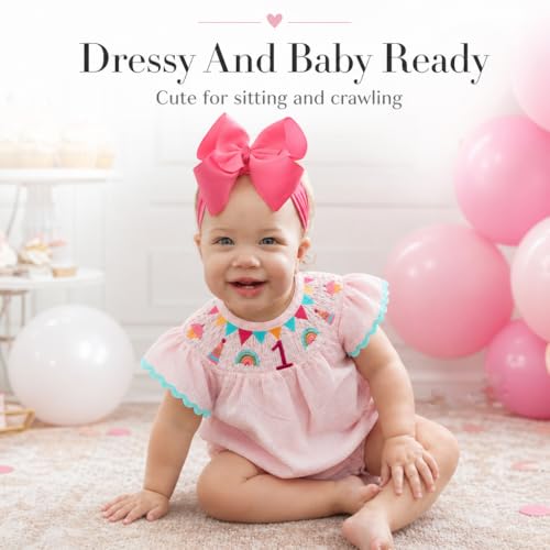Image of Mud Pie Baby Girls' Smocked Birthday Bubble